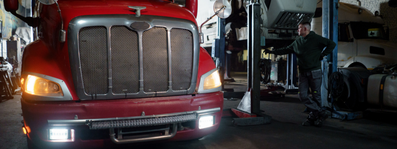 truck in shop